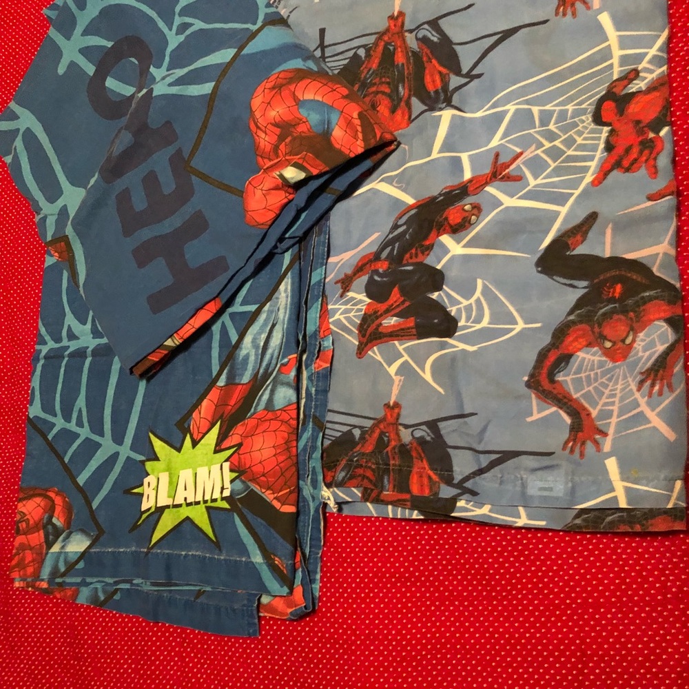 Spider-Man bed sheets